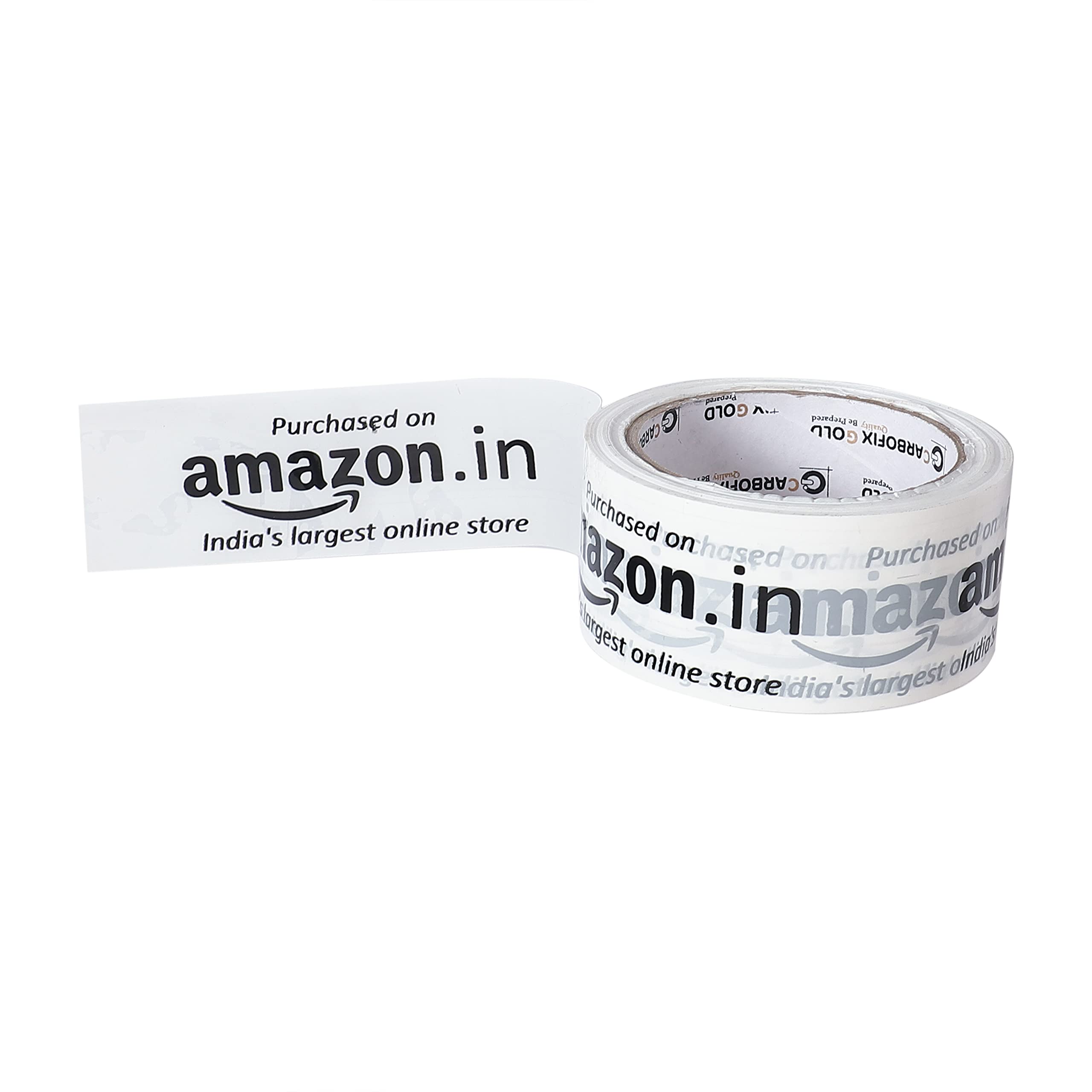 CARBOFIX GOLDCARBOFIX GOLD (Pack of 12 Amazon.in Milky Branded Packaging Tape 48mm X 60 mtr For Packing Boxes