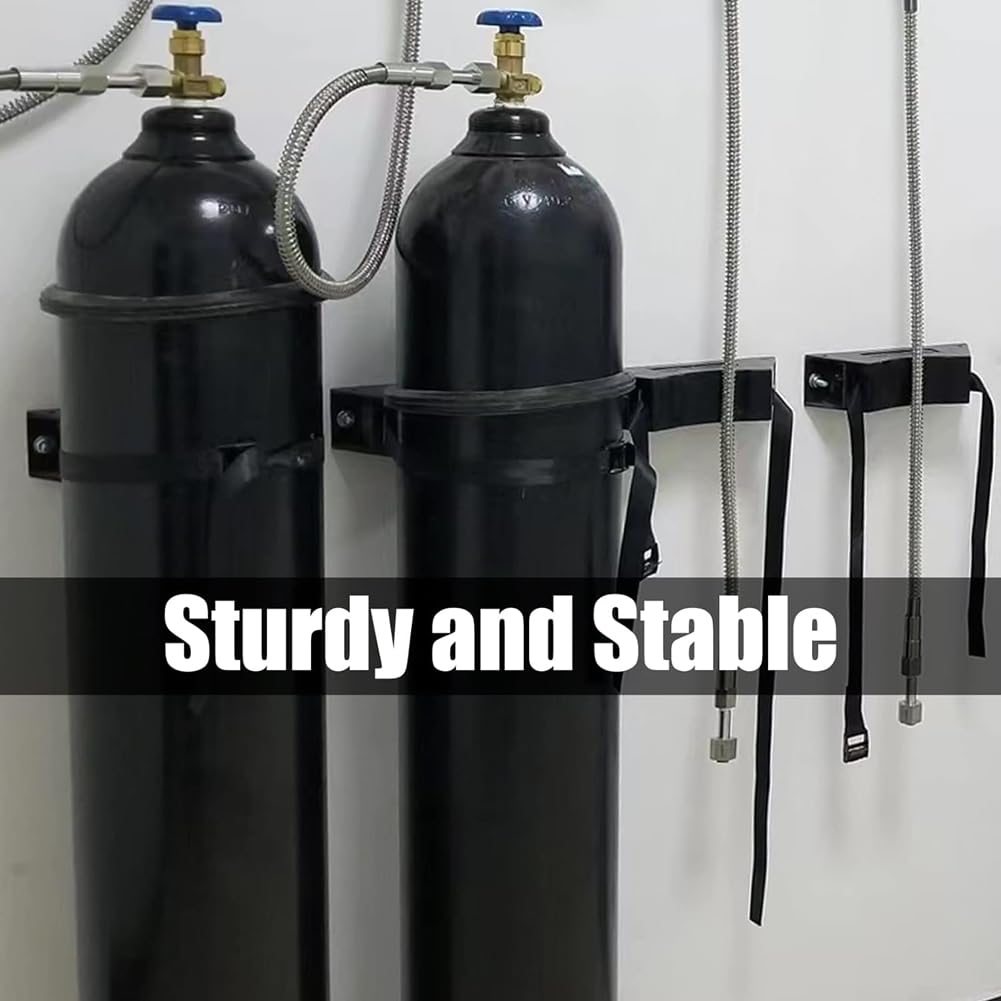 Soporte para Tanque Propano, Montaje en Pared Cilindro Gas para Vehículos Recreativos