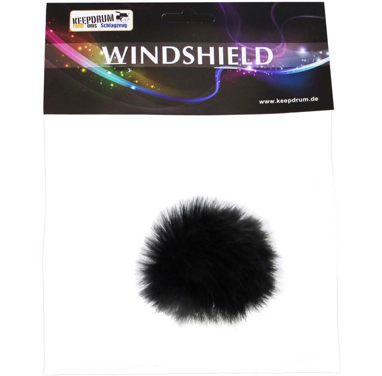 keepdrum 2x WS05 Mini Fell-Windschutz für Lavalier-Mikrofone Ansteckmikrofone und Headsets