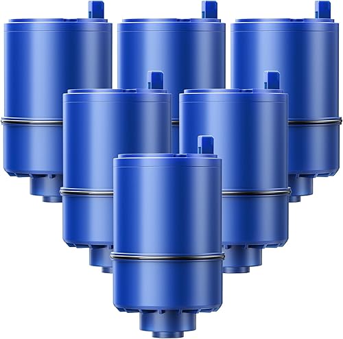 Paquete de 6 filtros de agua de repuesto compatibles con todos los sistemas PUR, PUR PLUS de iones de filtrado de grifo, filtro de agua Pur RF-9999,
