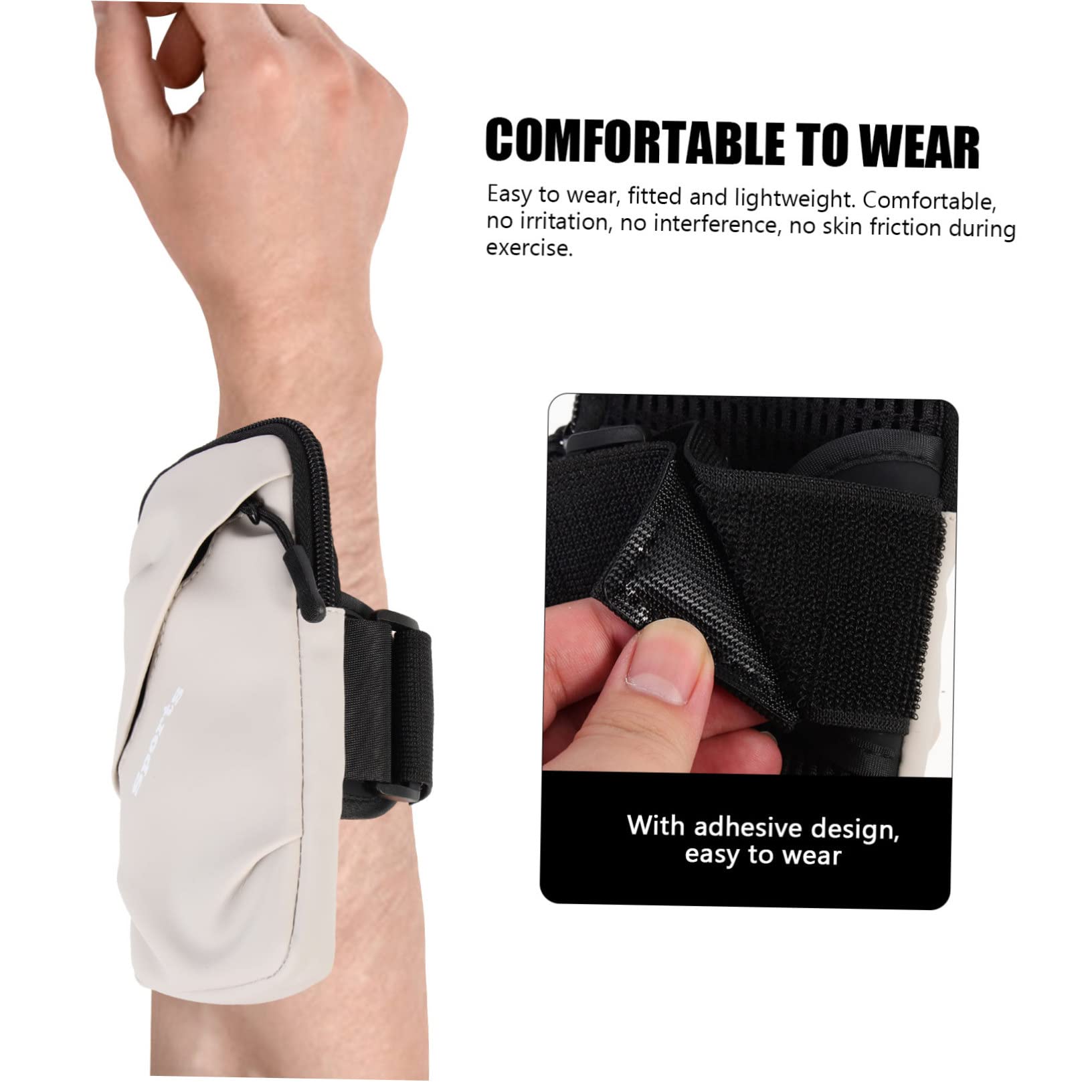 OSALADI 3pezzi Borsa Per Telefono Da Braccio Per Sport Per Corsa Materiale Traspirante e Resistente Adatta Per Smartphone Di Diverse Perfetta Per Allenamenti All Aperto