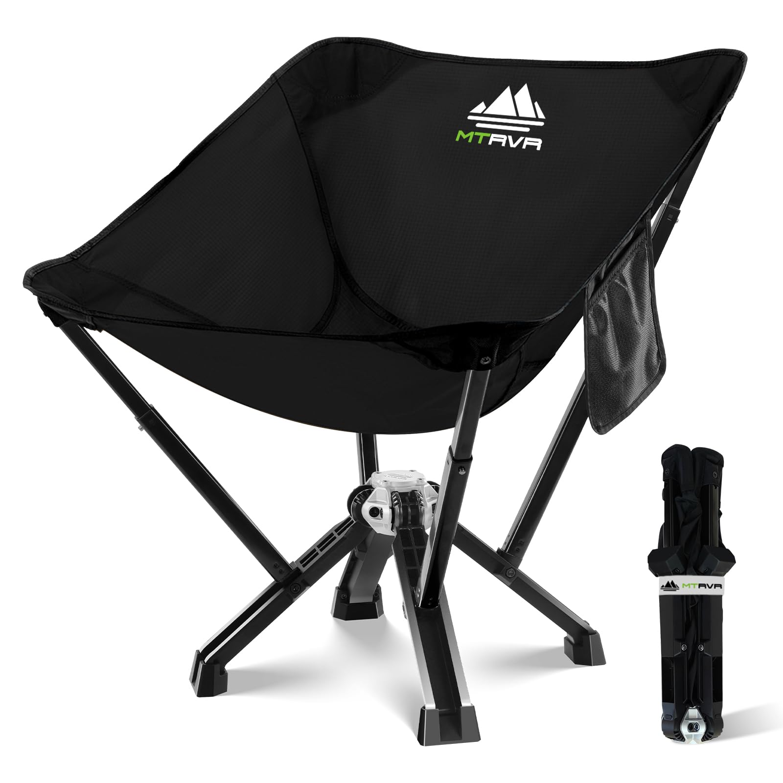 Utility-Grade Folding Chair — Stable One-Piece Structure, Authorized Folding Structure Patent, Balanced Aluminum Support, Compact & Portable Chair for Camping, Fishing & Everyday Outdoor Use