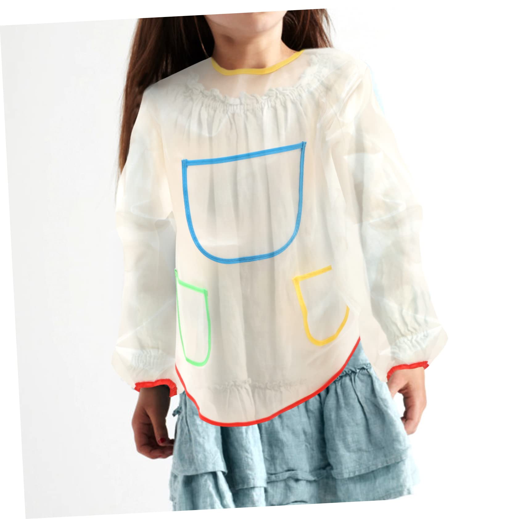 Grembiule da Pittura Regolabile per Grembiule per Scuola e Attività Creative Lavabile e Resistente Copertura per Ragazzi e Ragazze