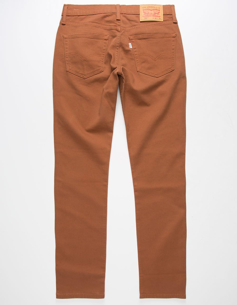 Levi's Men's 511 Slim Fit Jean, Rich Brown - Piece Dye Stretch, 34 32