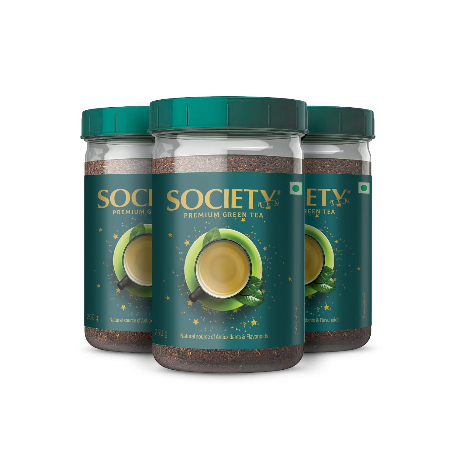 Society Premium Green Tea | Rich In Antioxidants | Refreshing And Energizing | All Natural Flavour | 250Gram Jar | Pack Of 3 (B0B6T3M2XH) Amazon Price History, Amazon Price Tracker
