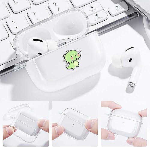 Miniatura 6 de Funda para Airpods Pro, bonita funda de silicona suave transparente con diseños de patrones para mujeres y hombres, a prueba de golpes, funda