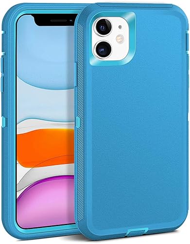 Miniatura 10 de MAXCURY Funda protectora para iPhone 11, resistente con absorción de golpes, sin protector de pantalla, parachoques de policarbonato duro + cubierta