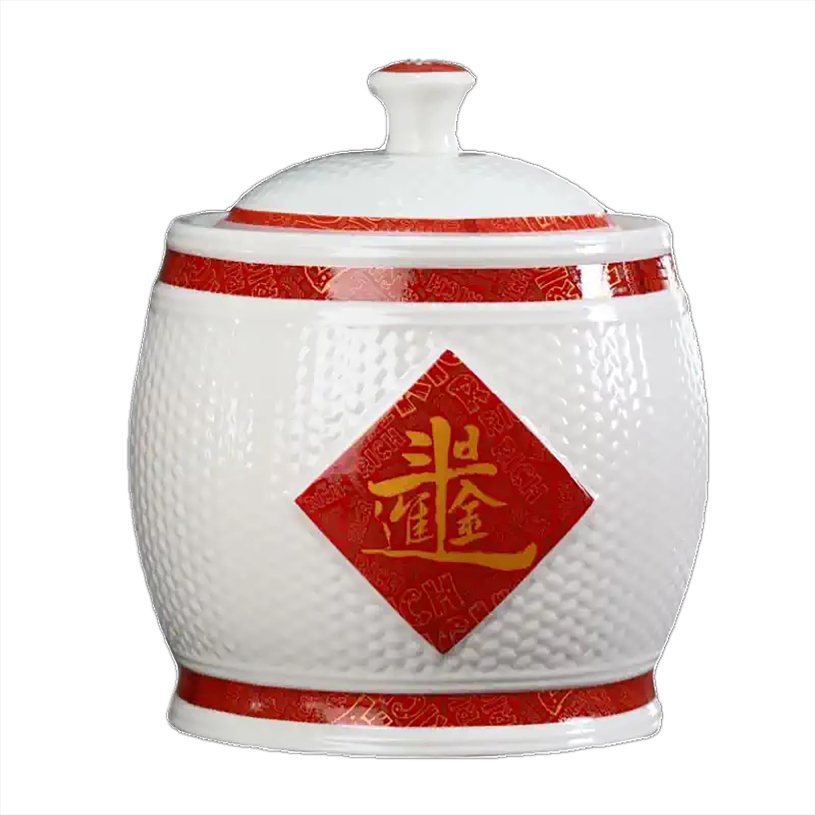 Barattolo Di Riso Contenitore Di Tè In Ceramica Design Nappa Con Coperchi Bottiglia Di Porcellana In Stile Cinese Cereali Distributore Di Cibo Classico Contenitore Di Porcellana Per Cibo Per Chicchi(C