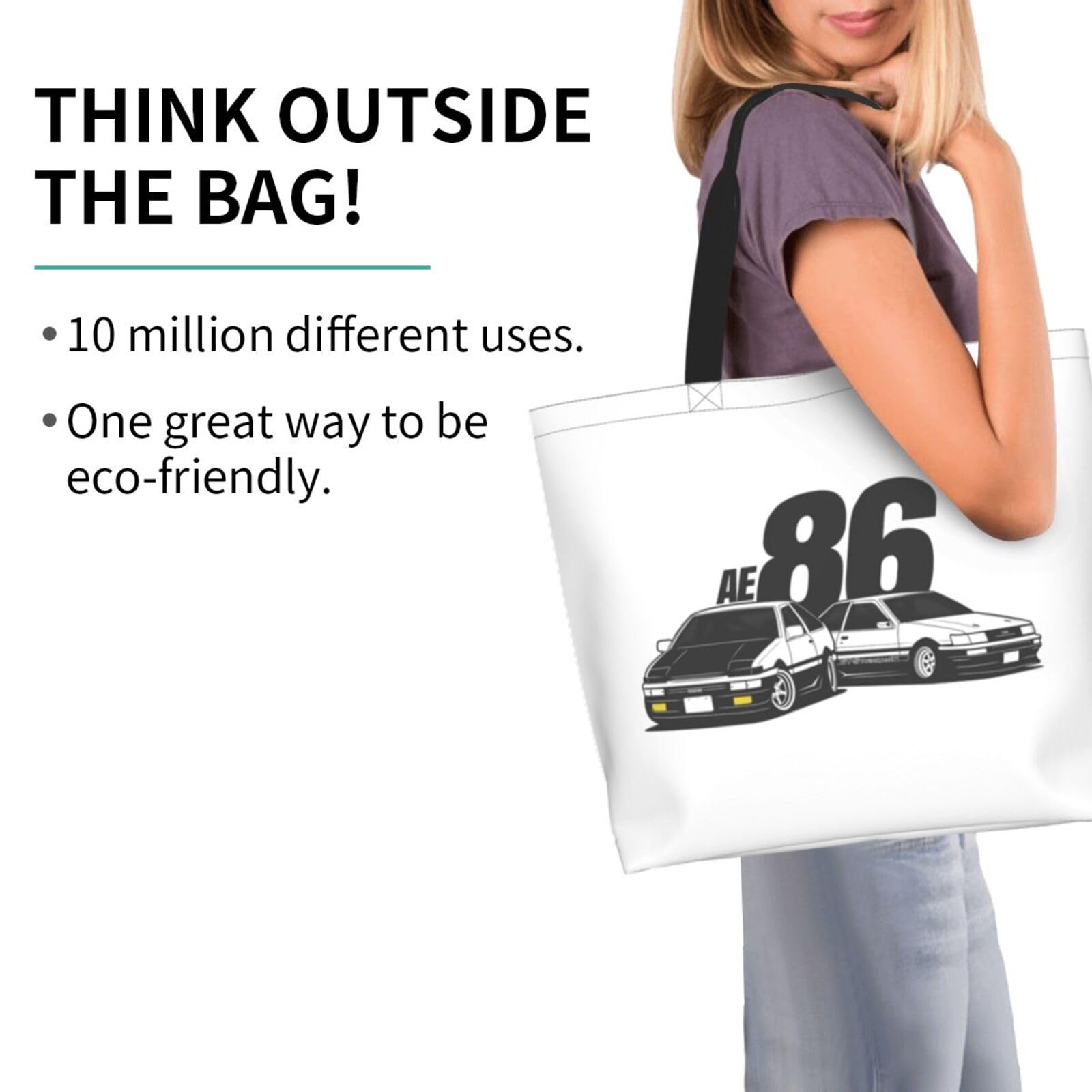 Amazon.co.jp: トートバッグ 頭文字d イニシャル D 藤原拓海