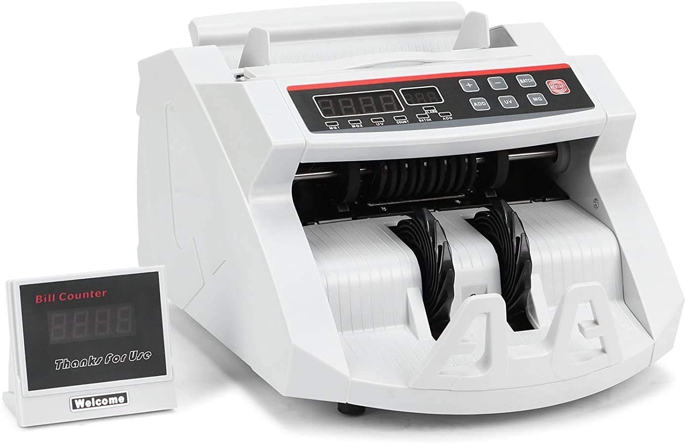 Conta Banconote Denaro Contatore Con Display LED Contabanconote Professionale Con Rivelatore Di Banconote False Contasoldi Conta
