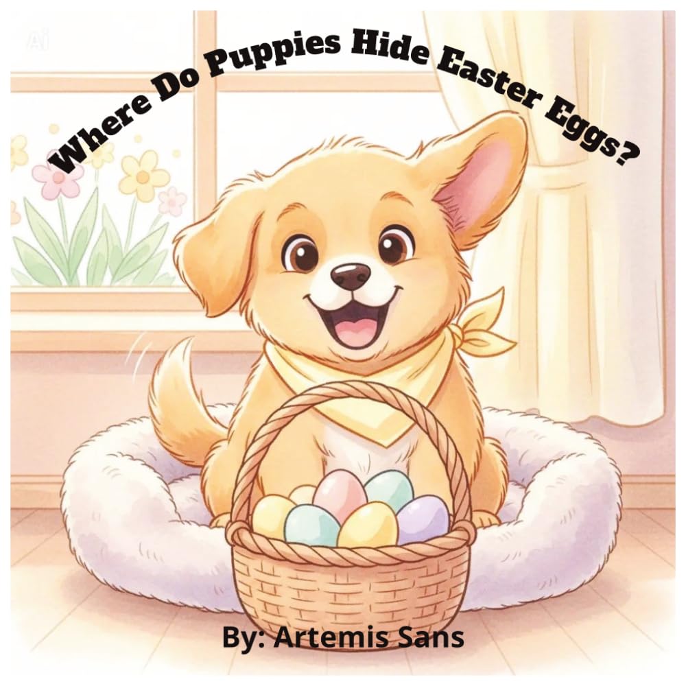 Where Do Puppies Hide Easter Eggs?: A Spring Easter Board Book About Sharing for Toddlers Ages 2–4