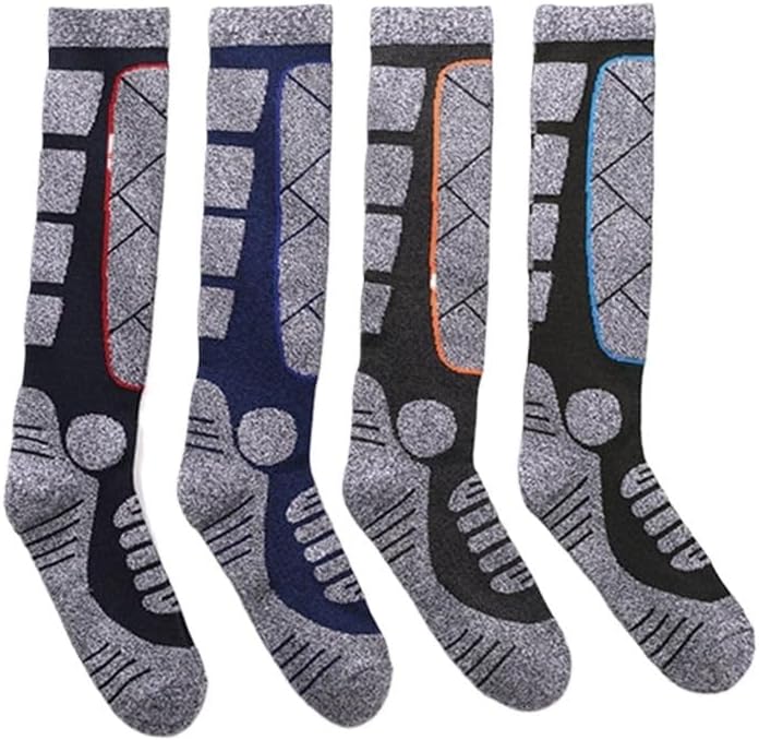 Outdoor sports long tube men's ski socks, thickened mountaineering socks, towel bottom, long tube