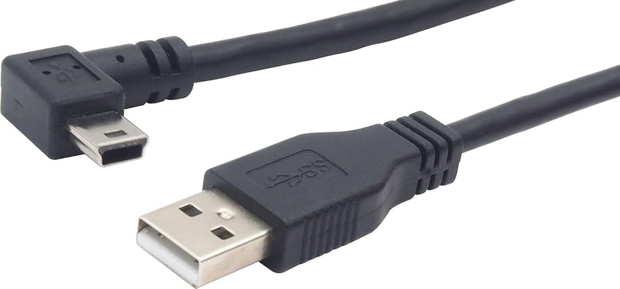 Amazon.co.jp: オーディオファン miniUSBケーブル USB2.0 L字