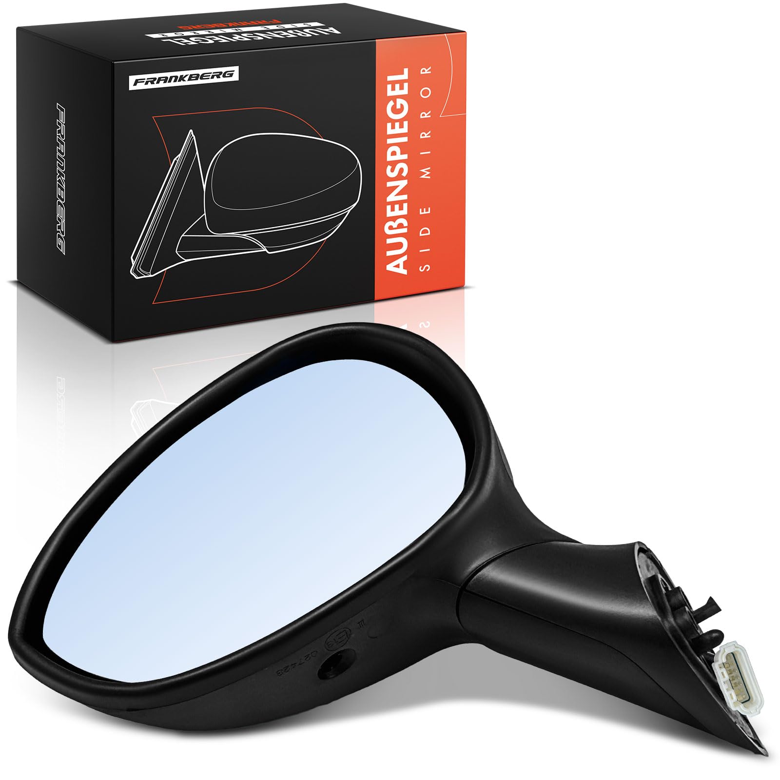 Frankberg Specchio Specchietto Retrovisore Elettrico Sinistra 3-Poli Compatibile con 500 312 2007-2023 500 C 312 2009-2023 Replace# 71740496