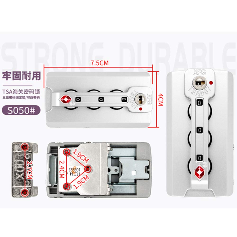 Set di una coppia lucchetti sicurezza S050# con password