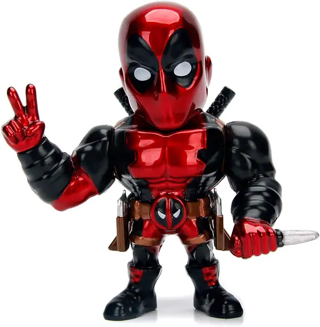 Figurine Deadpool en Métal 10cm - Collection Marvel - Jada Toys