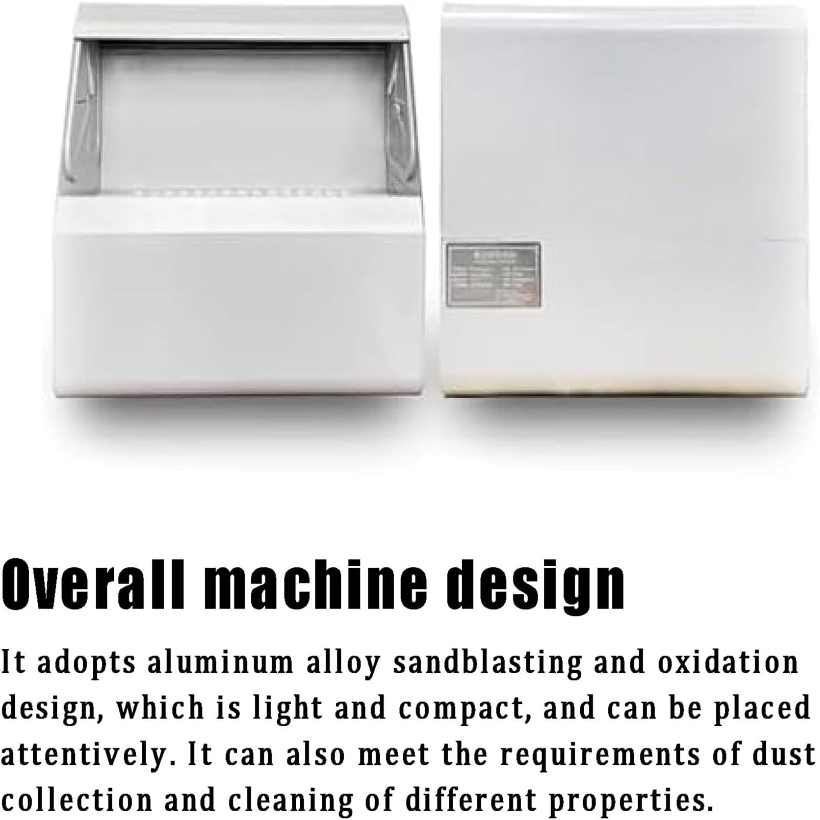 Scatola Raccolta Polvere Laboratorio Odontotecnico, Cabina Sabbiatura Antipolvere, Volume d'Aria: 250-260 M/M, velocità Rotazione: 2200 R/MIN, velocità Vento: 9,5 M/S