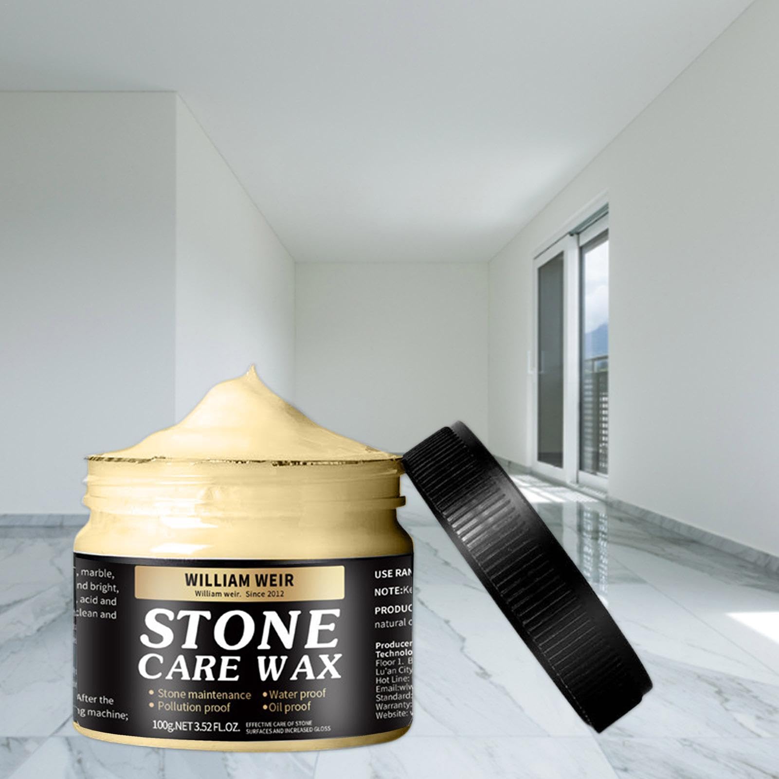 Herramienta de pulido de cuarzo, productos de cuidado de mármol: herramienta de pulido instantáneo nutritiva, de pulido portátil impermeable, productos de cuidado de piedra para eliminar el tac