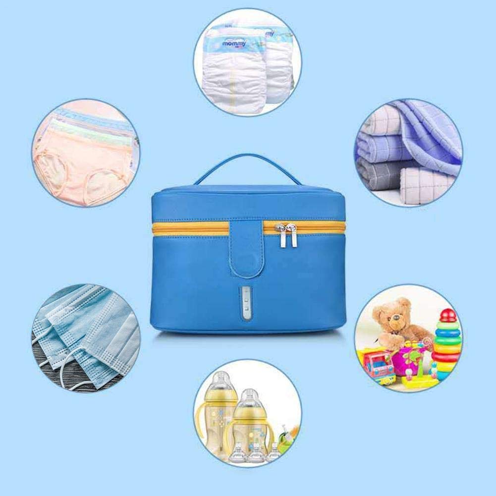 GZD Sterilizzatore UV Borsa, disinfezione Portatile sterilizzatore di Sicurezza, ha Condotto la disinfezione UV Pacchetto del Sacchetto, Multifunzionale sterilizzatore Box per Maschere/babybottle /