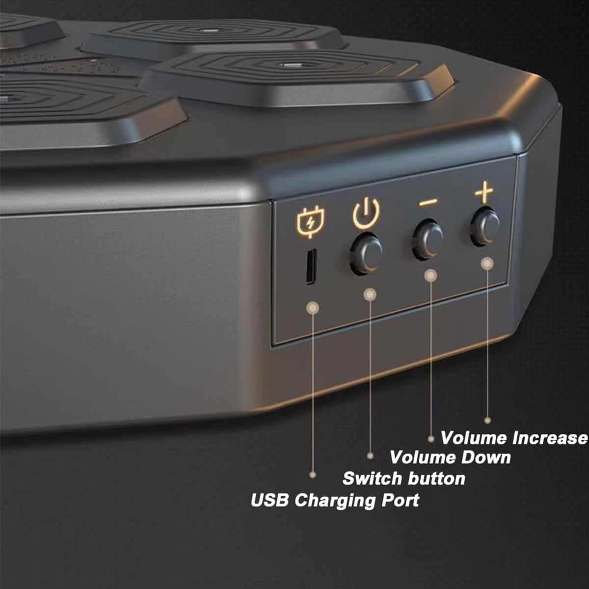 Inteligentna muzyczna maszyna bokserska Ładowanie przez USB Sprzęt bokserski z połączeniem Bluetooth Elektroniczny naścienny cel treningowy do wykrawania Pad trenera boksu do treningu w domu i rodzi
