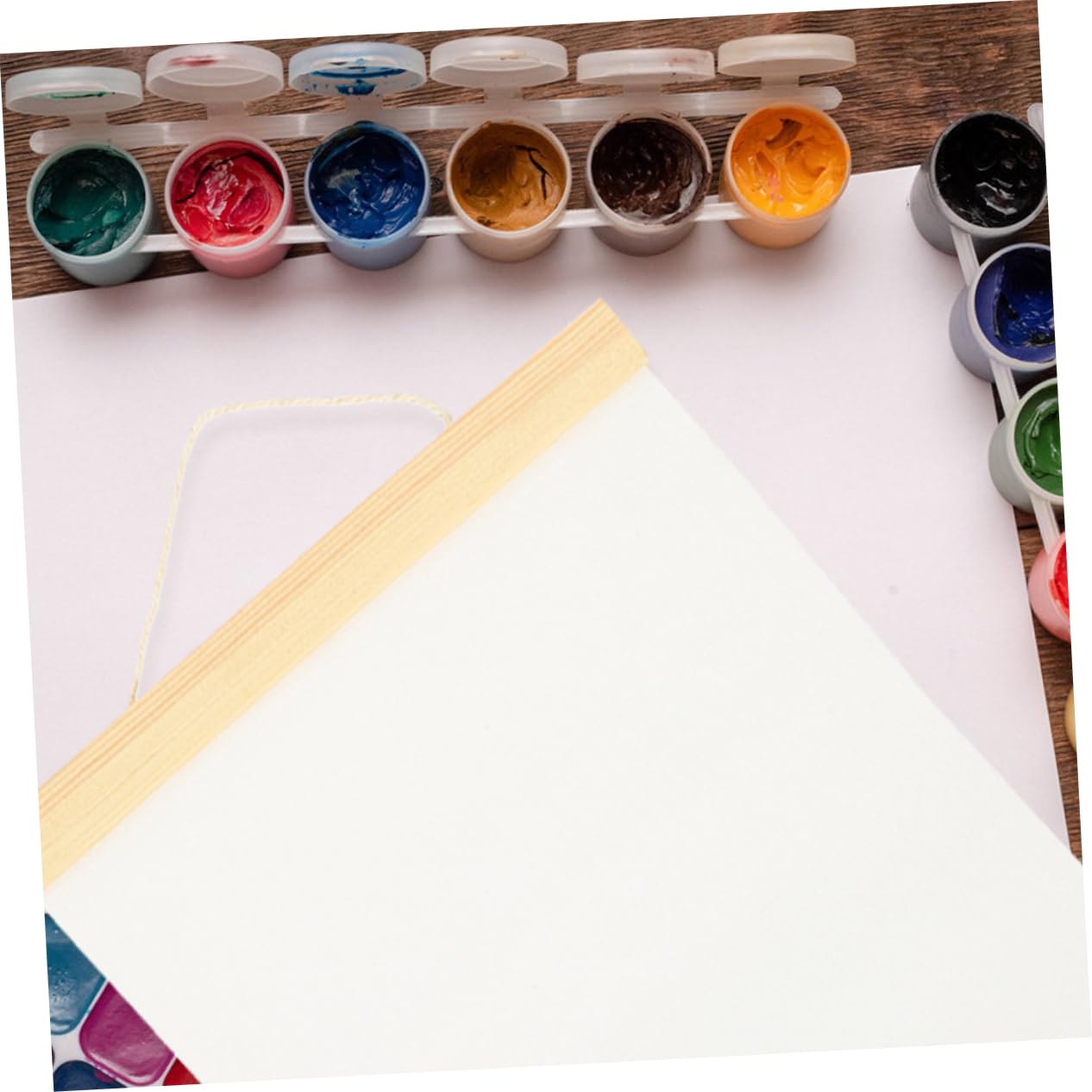 ARTIBETTER 3 Sätze Kindergraffiti - Mini Malen Basierend Leer Leinwandbretter Blanker Leinwandbrett Flache Leinwandplatten Winzige Ölgemälde Auf Hölzern 3 Stück * 3