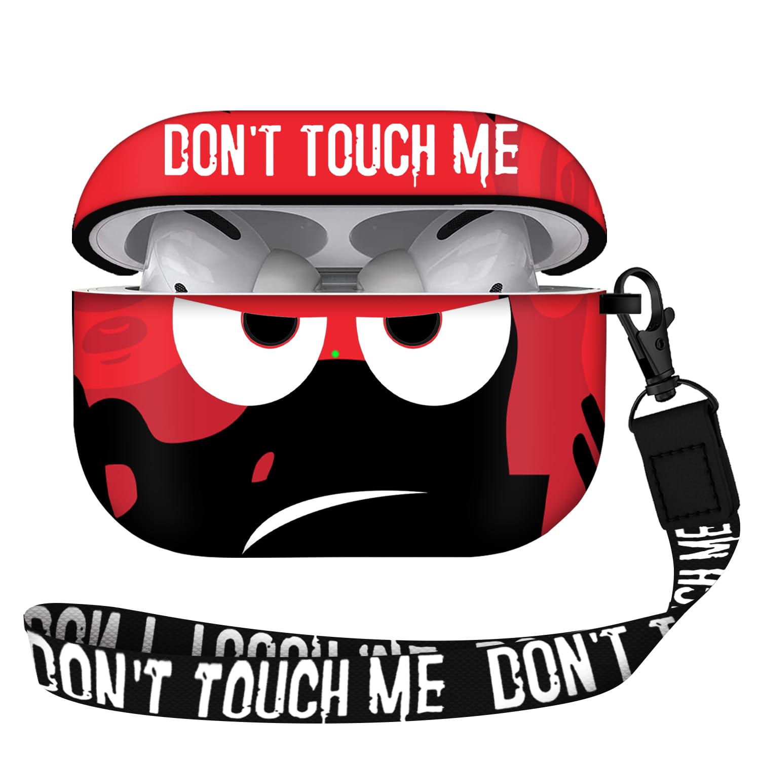 Youtec for Airpods 3 Case 2021, Don't Touch Me for Airpods Cover with Keychain/Lanyard Soft Cute Shockproof Cover for Women Men Compatible with for