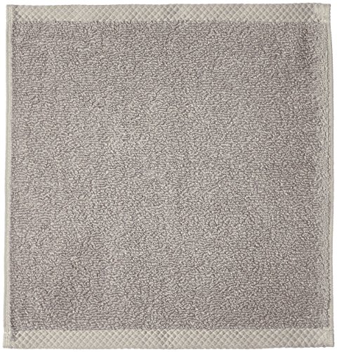 Image of Amazon Basics 100% Cotton Washcloths, Quick-Dry, 12 inch x 12 inch, Platinum, 12-Pack