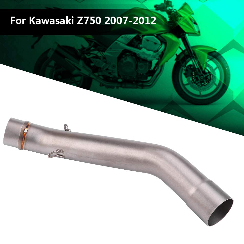 Motorrad Auspuffrohr, rostfreier Edelstahl, Motorrad Auspuff 51mm Rohrdurchmesser for SUZUKI Z750 2007-2012 und Z650 Fahrer, ideal für Straßenfahrten, Touren und Sportfahrten
