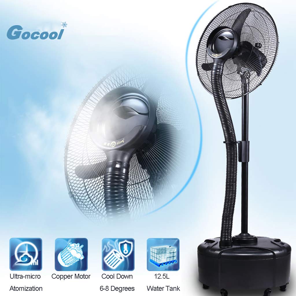 Ventilador Nebulizador Oscilante Premium, Humidificación por Atomización Ultrasónica para Uso Comercial Y Residencial.