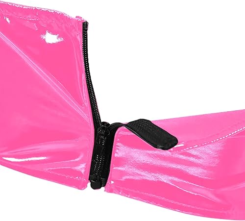 Miniatura 4 de FEOYA Camiseta sin mangas de cuero para mujer, corsé, fiesta, club, rave