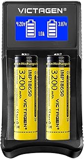 Charger for 18650, LCD Display Capacity, Suitable for 3.7V Lithium Battery and Ni-MH/Ni-CD to AA AAA Battery