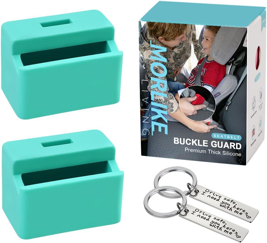 Buckle Guard PRO Seat Belt Button Cover Helps Keep Kids