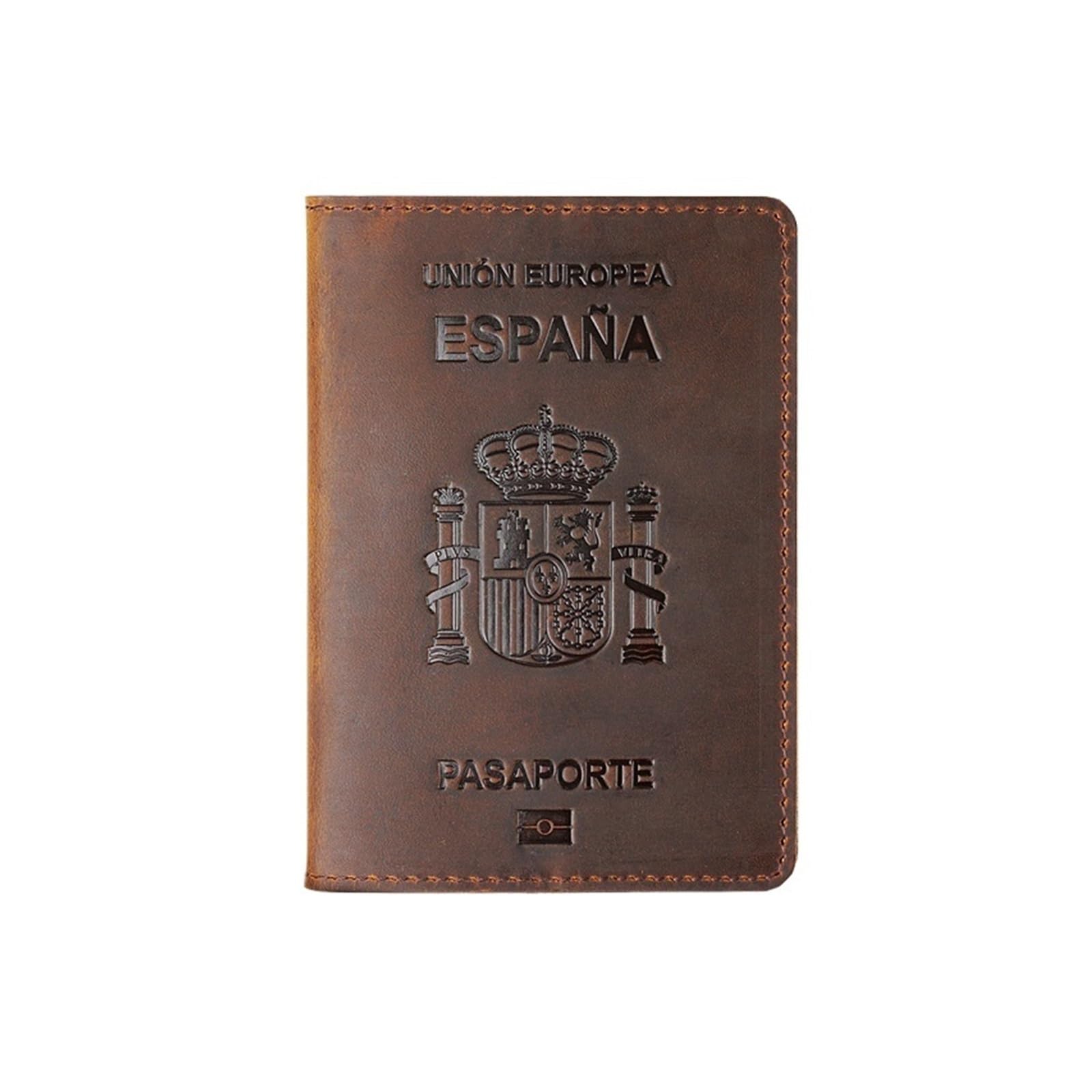 1 szt. Okładka na paszport - skóra, portfel podróżny, unisex Funda Pasaporte(Brown)