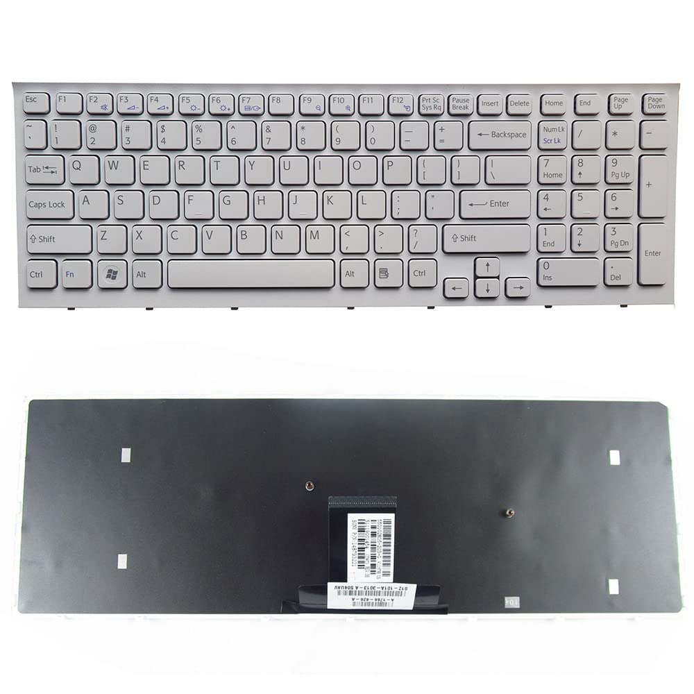 Amazon.com: Replacement Laptop English White Keyboard with Frame 