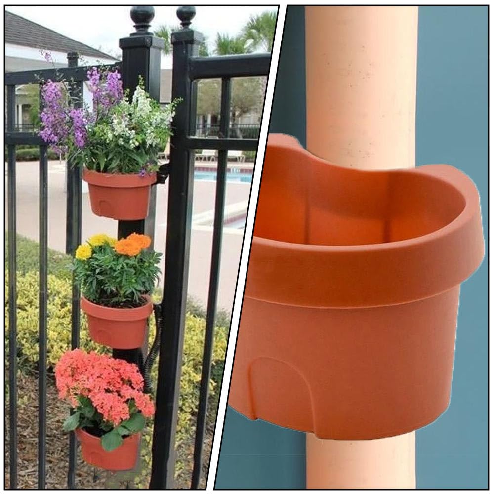 VANZACK Wandblumentopf Aus Kunststoff – HäNgender Blumenhalter 19X14Cm FüR Innen Und AußEn Praktischer Pflanztopf Zur Dekoration Und Aufbewahrung