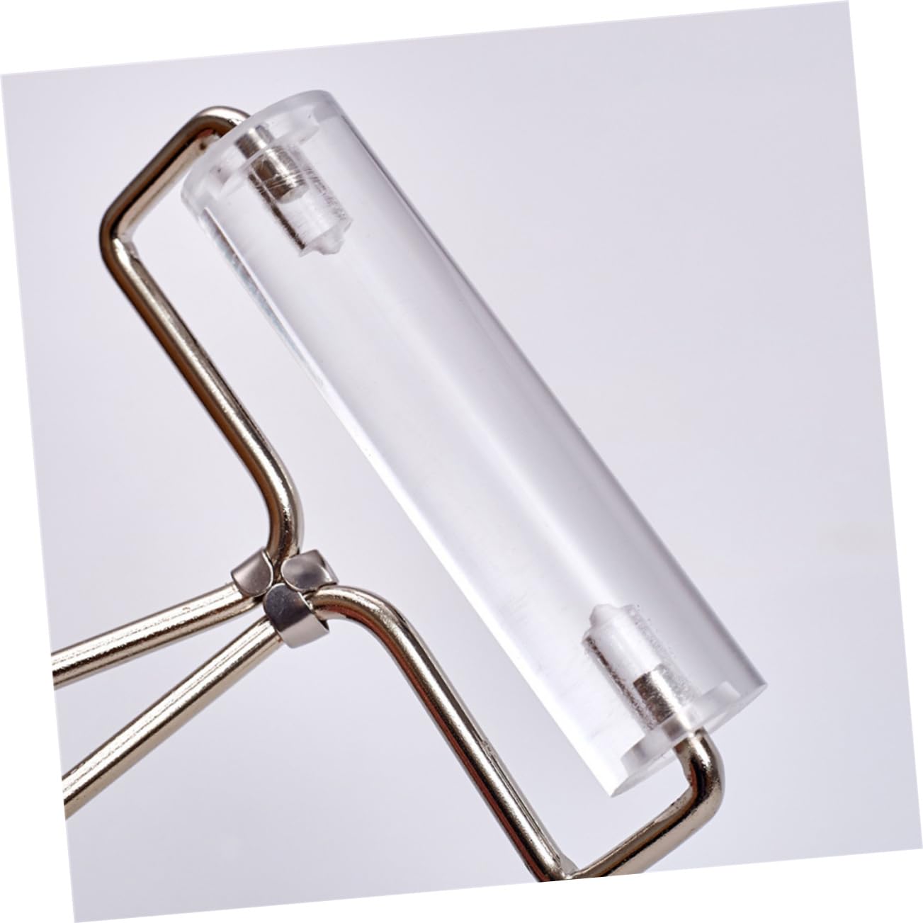 jojofuny 3 Stück Acryl Knetewalze mit Metallgriff Transparentes Knetewerkzeug für DIY Projekte Stempeln Prägen und Modellbau Langlebiges Bastelzubehör für Kunstprojekte und Arbeiten