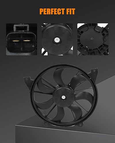 Miniatura 2 de Ventilador de refrigeración eléctrico automotriz 2011-2018 para Journey 3.6L 2009-2018 para Journey 2.4L AZHZ 620-393 lado del conductor/LH