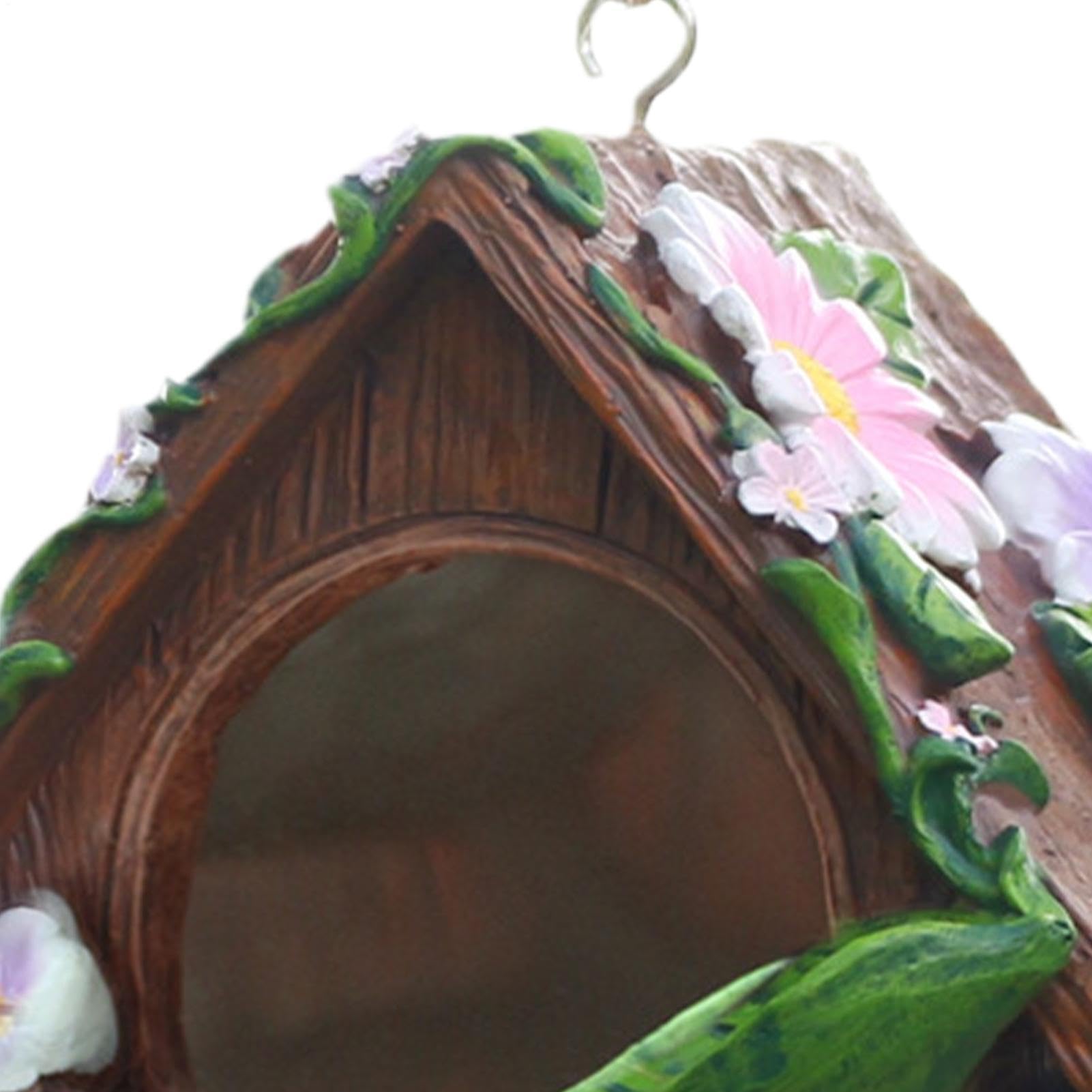 Générique Nid à Oiseaux Grotte Animaux en Résine | Refuge de nidification à oiseaux Pour jardin, cour, balcon, porche, moineau, perruche, inséparable, conure, calopsitte et