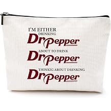 LONGXIN Dr Pepper Merch Humor Themed Makeup Bag Dr Pepper Gifts Cosmetic Bag Travel Toiletry Makeup Organizer Zipper Pouch 2