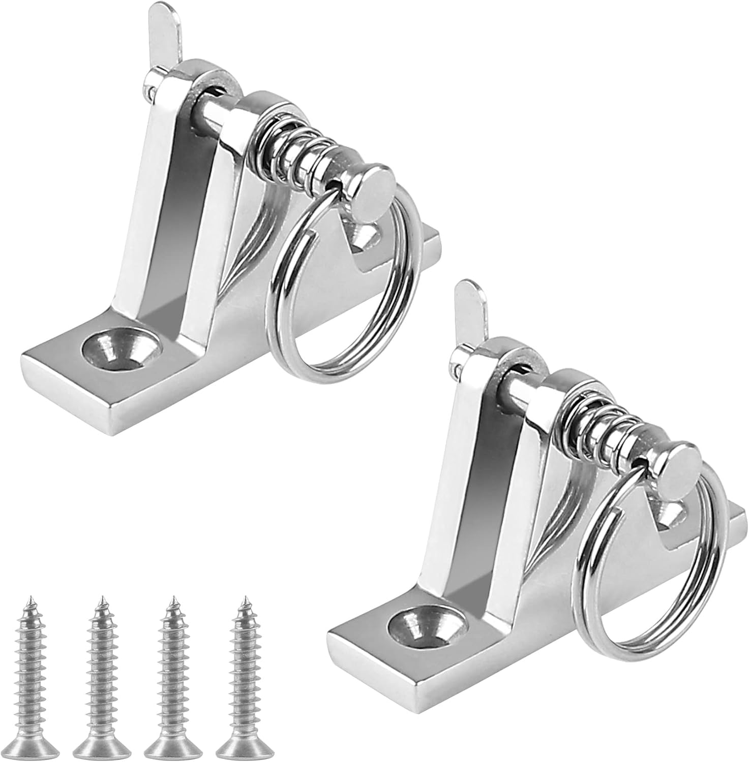 Amazon.co.jp Bimini トップデッキヒンジ 2個パック 316ステンレススチール 90°マリンボートヒンジ マウント ビミニ