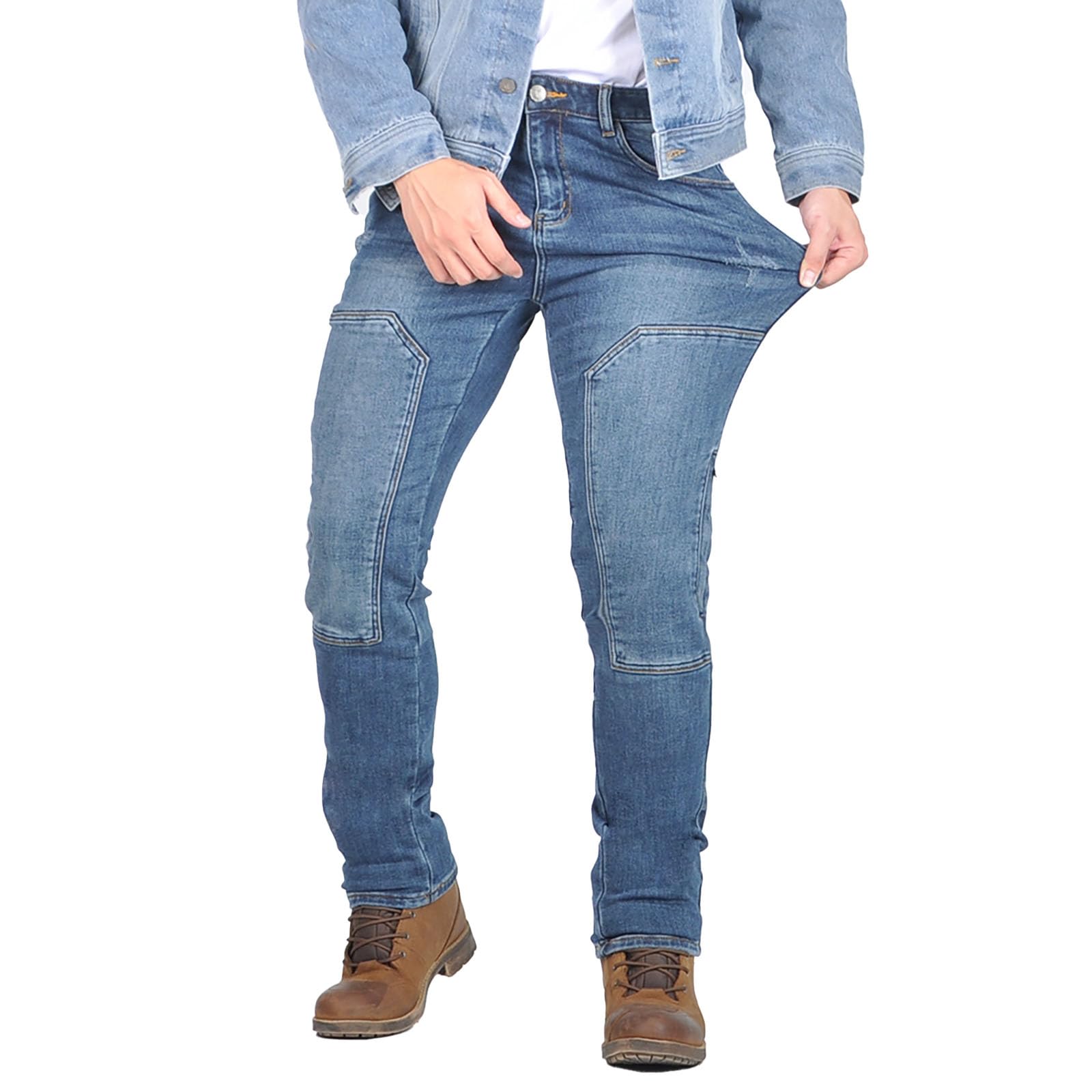 Motorradhose Herren Jeans Stretch – Motorrad Jeans mit elastischem Bund für Urban Riding & Alltag