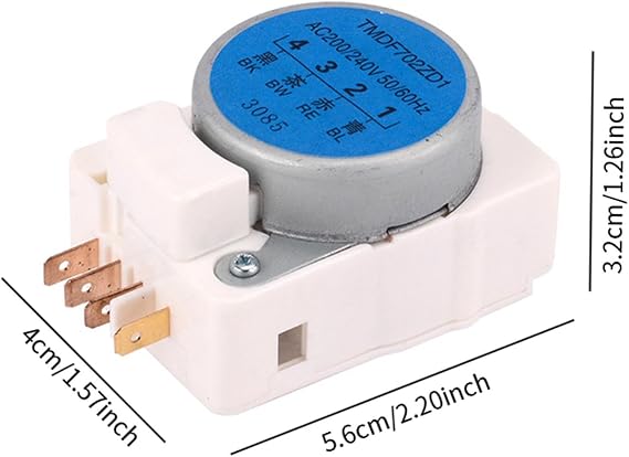 Refrigerator Freezer Defrost Timer Defrost Timer Controller Professional Easy Installation Electronic Sturdy Replacement Part, TMDF702ZD1