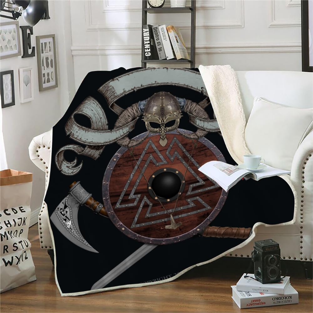 Vikings Sherpa Fleece Throw Blanket 150X200 3D Printed Odins Mythology  Viking Warrior Ship Kids boys Flannel Blanket Single Bed Sofa Throw Super  Soft Thick Fluffy Warm For Winter Summer,D11 : Amazon.co.uk: Home
