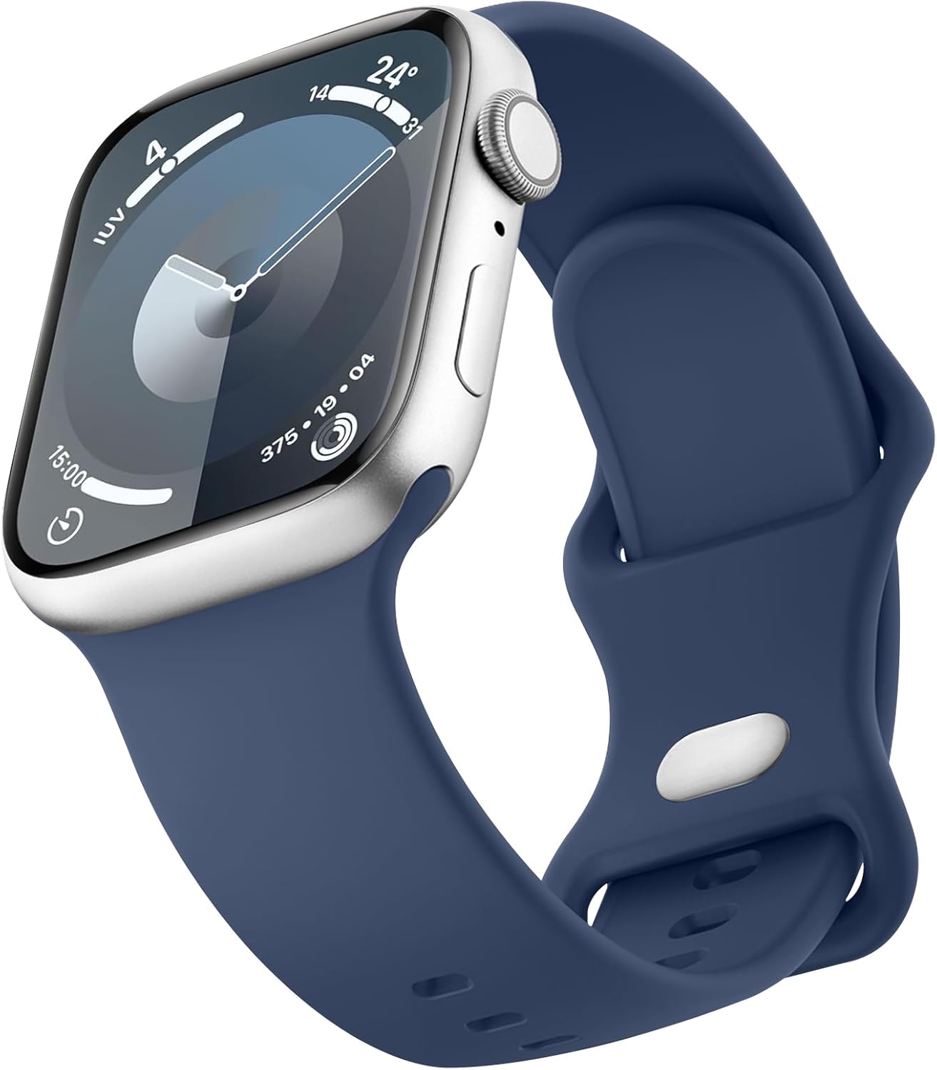 Sport Bands Compatible with Apple Watch Band 41mm 45mm 49mm 40mm 44mm 38mm 42mm, Soft Silicone Correa Wristband Replacement Strap Compatible for Apple Watch Ultra 2/Ultra SE/SE 2 iWatch Series 9 8 7 6 5 4 3 2 1 Women Men Sport Bands Compatible with Apple Watch Band 41mm 45mm 49mm 40mm 44mm 38mm 42mm, Soft Silicone Correa Wristband Replacement Strap Compatible for Apple Watch Ultra 2/Ultra SE/SE 2 iWatch Series 9 8 7 6 5 4 3 2 1 Women Men