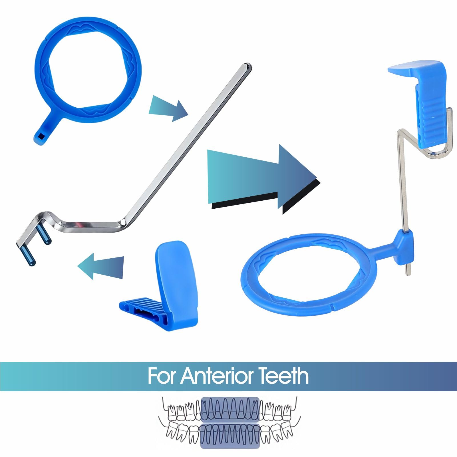 10PCS Dental X-Ray Positioning Arm Kit, XCP/BAI Style Indicator