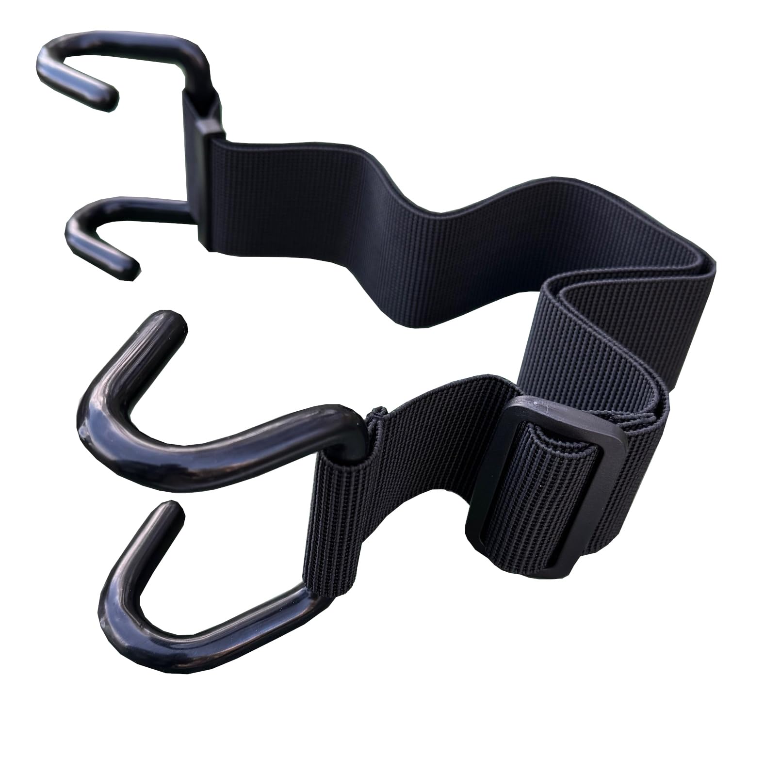 Selections Black Wheelie Bin Lid Double Claw Security Lock Adjustable Strap