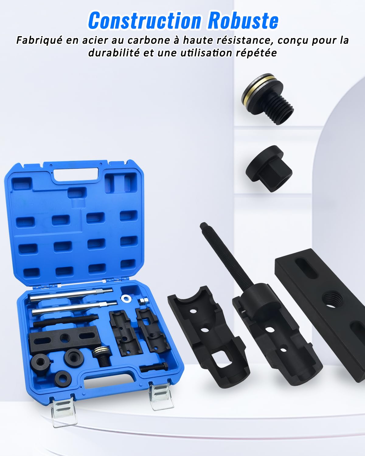 Jeu Extracteur D'injecteurs Diesel 303-1706 Compatible avec Ford EcoBlue 2.0 TDCi & pour Tourneo, Transit, Focus, Edge, Galaxy, S-Max, Mondeo, Ranger, Kuga, D'outil D'extracteur de Injecteurs