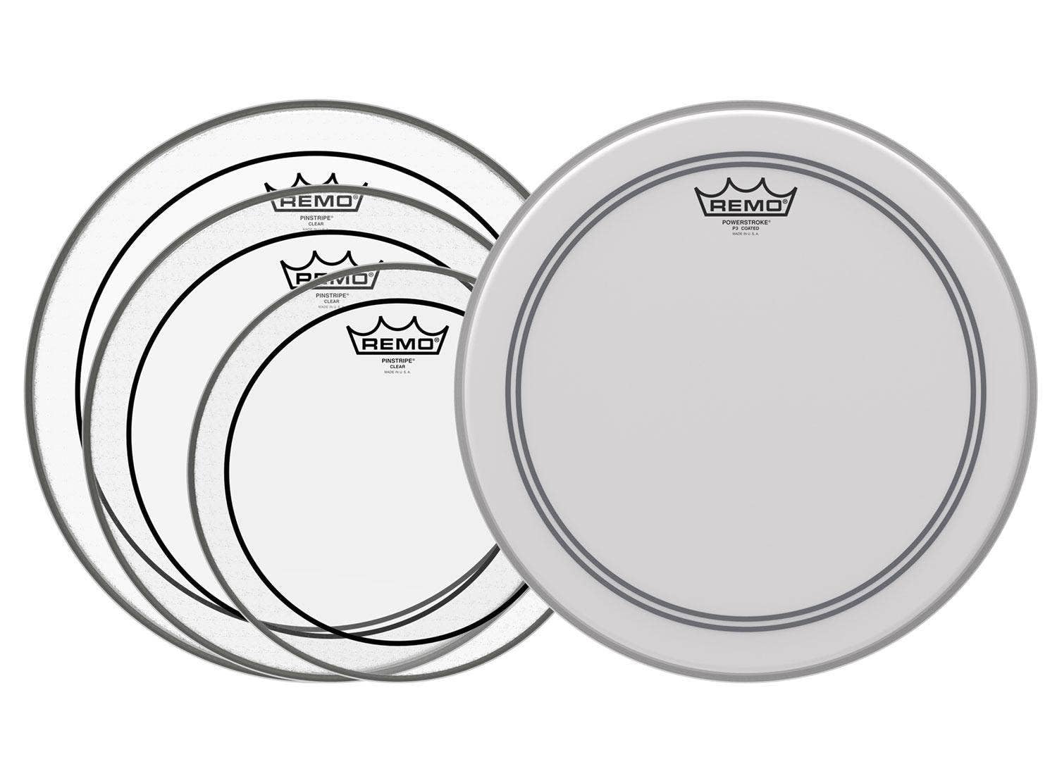 PP0310PS Pinstripe Powerstroke 3 Drumhead Prepack 2