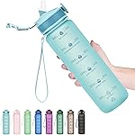 Hyeta 32oz Water Bottles with Straw - Stay Motivated and Hydrated with Convenient Times to Drink Markings, Durable, Leak-proof
