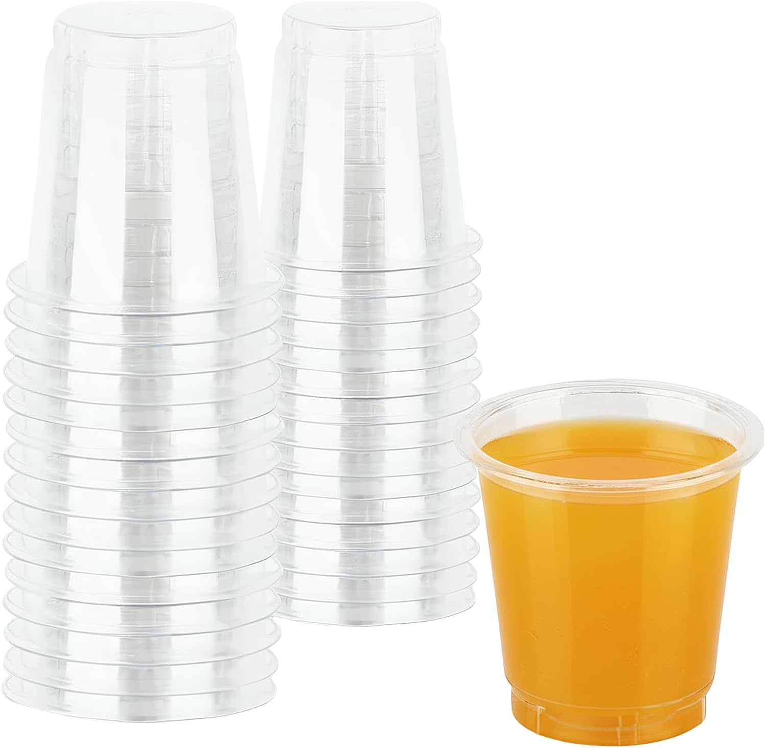 BlueSky 2oz Clear PET Shot Cups, 40 Count - Durable BPA-Free Plastic Cups for Parties, Events & Bars